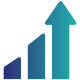 Graph showing rapid growth Graph showing rapid growth